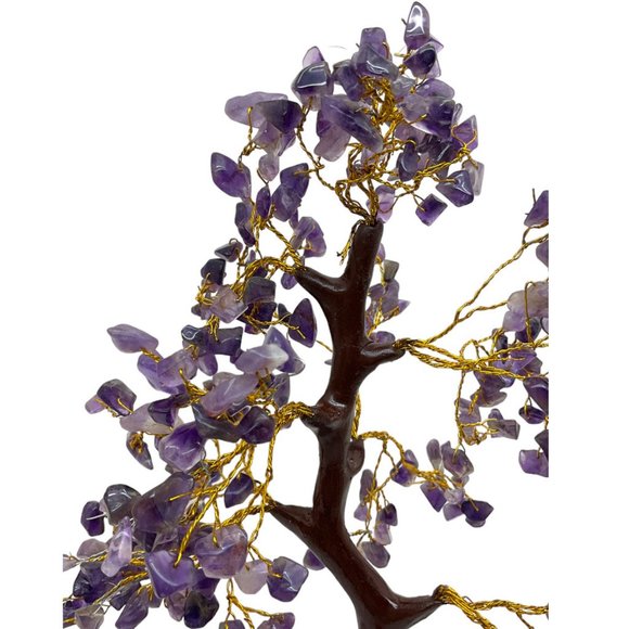 Amethyst Chakra Healing Crystal Bonsai Money Tree - 9" for Spiritual Feng Shui - Picture 6 of 7